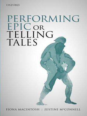 cover image of Performing Epic or Telling Tales